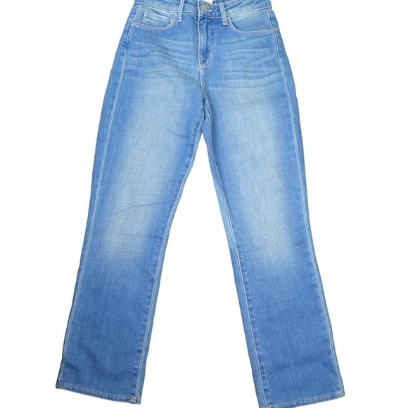 L’AGENCE Nadia High‎ Rise Crop Straight Leg Jeans, Size 24 FLAWED Project Ready! - Picture 2 of 10